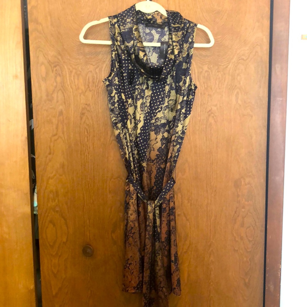 Patterned, cowl neck, sleeveless dress from The Limited, multicolored NWT
